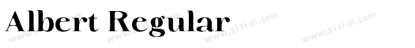 Albert Regular字体转换